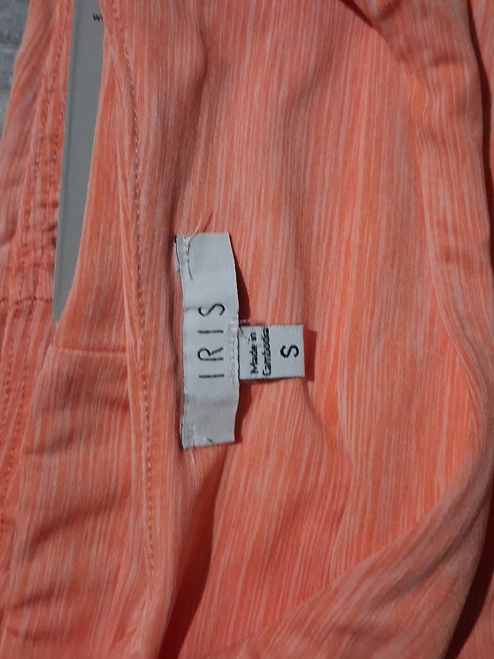 iris Coral Ribbed Crop Tank and High-Waist Biker Shorts Set - Picture 5 of 5